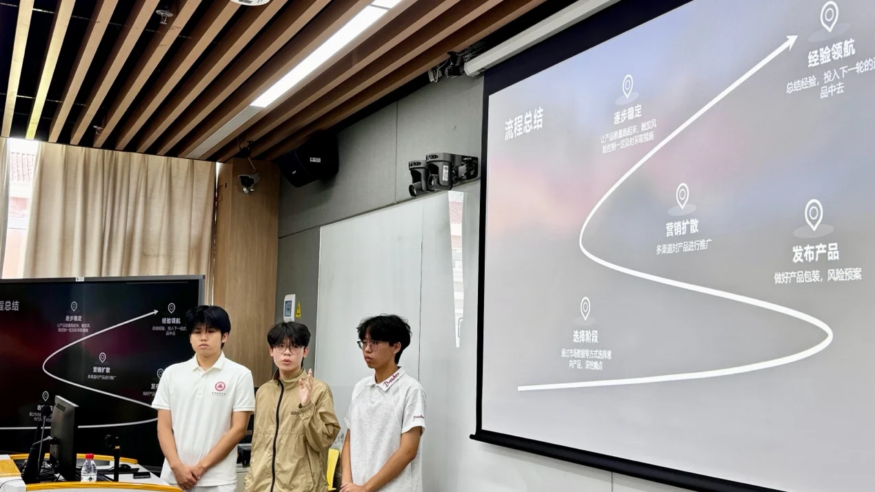 深圳职业技术大学学生展示独立站运营项目实践成果